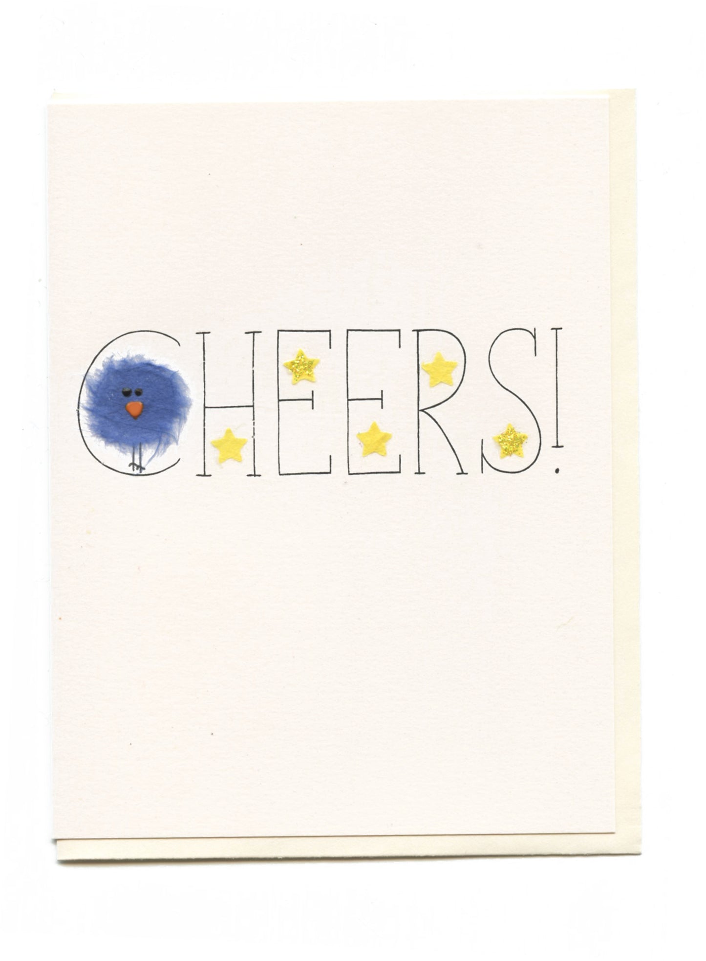 "CHEERS" Bird with Stars