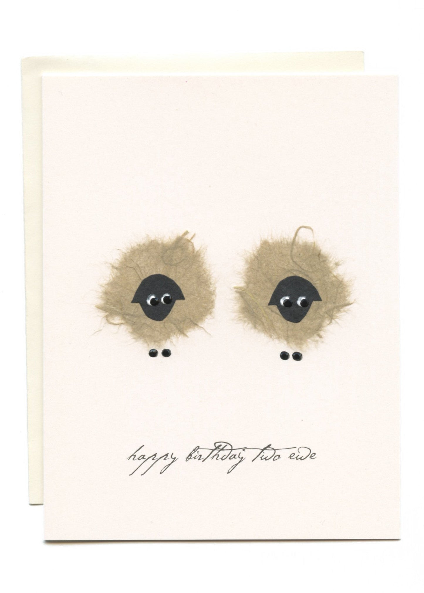 "Happy Birthday Two Ewe" 2 Ewes