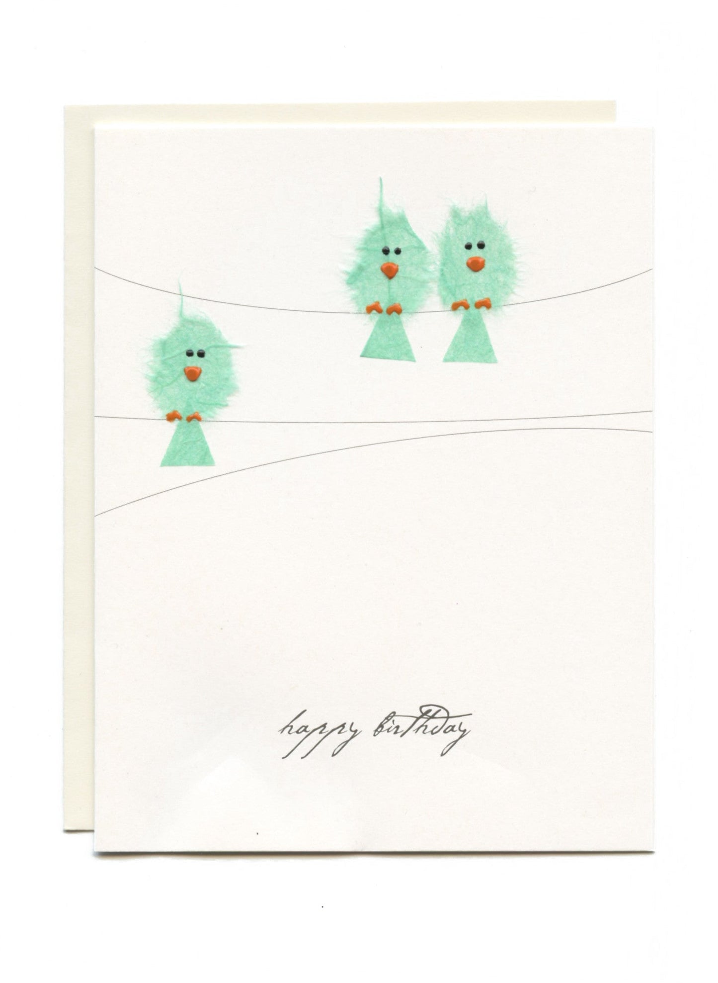 "Happy Birthday" Birds on Wires