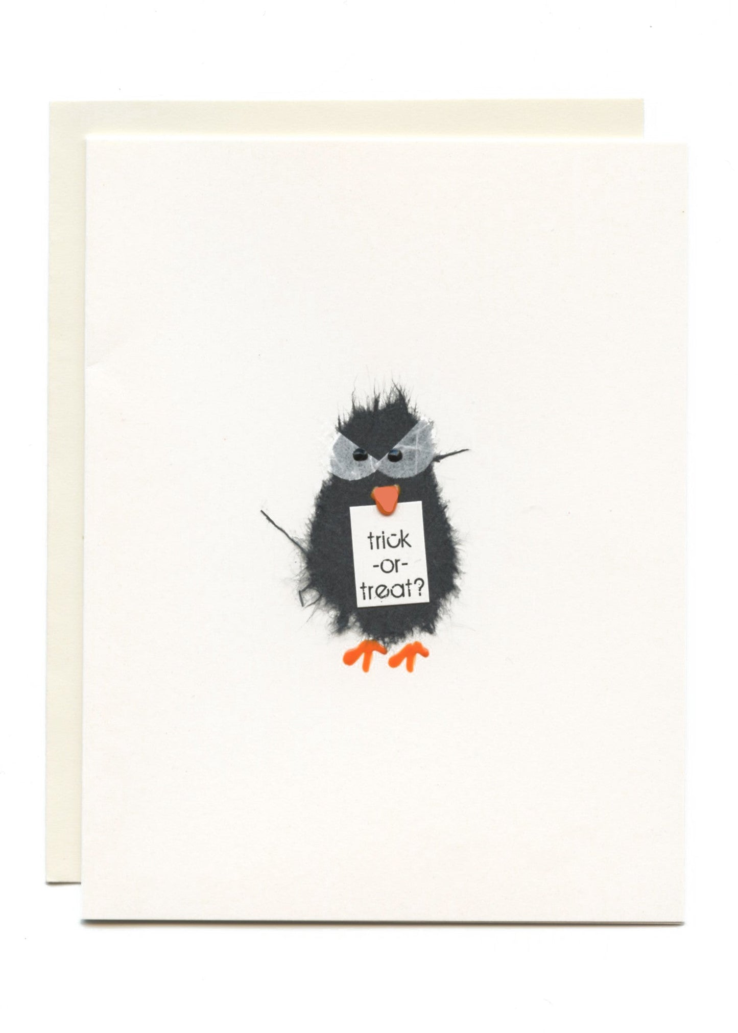 "Trick-or-Treat" Spooky Crow