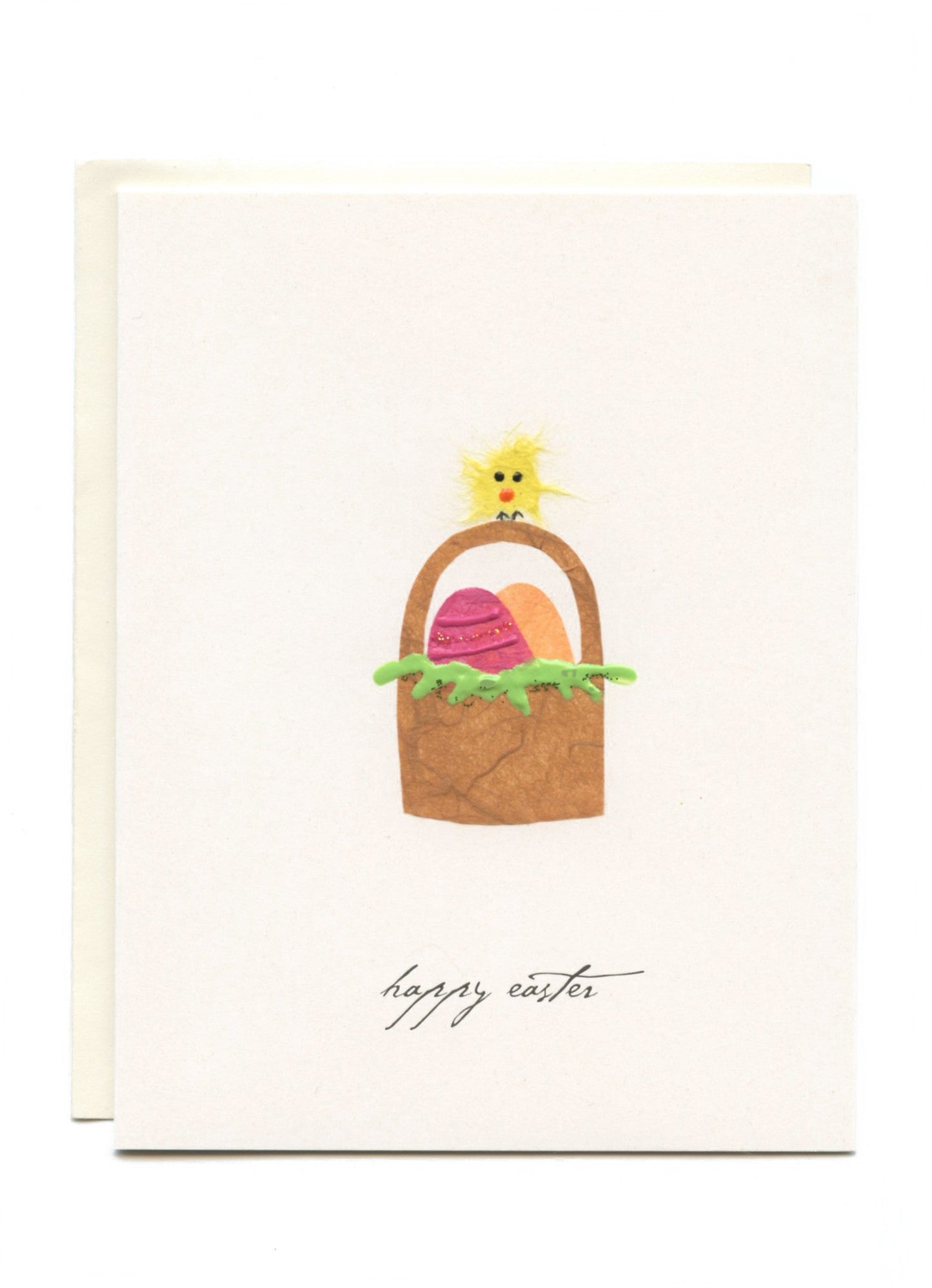 "Happy Easter" Bird on Basket