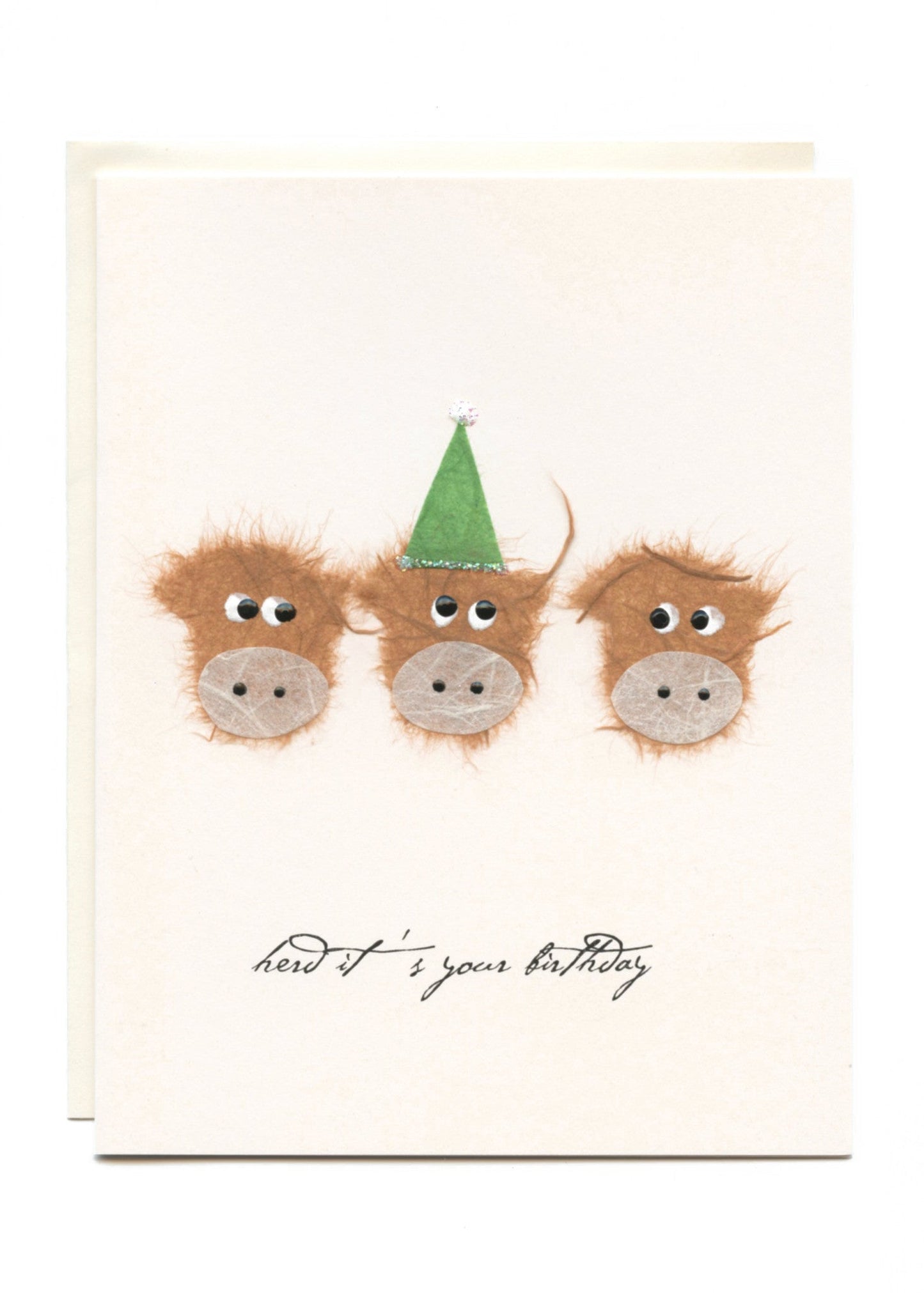 "Herd it's Your Birthday" Three Cows