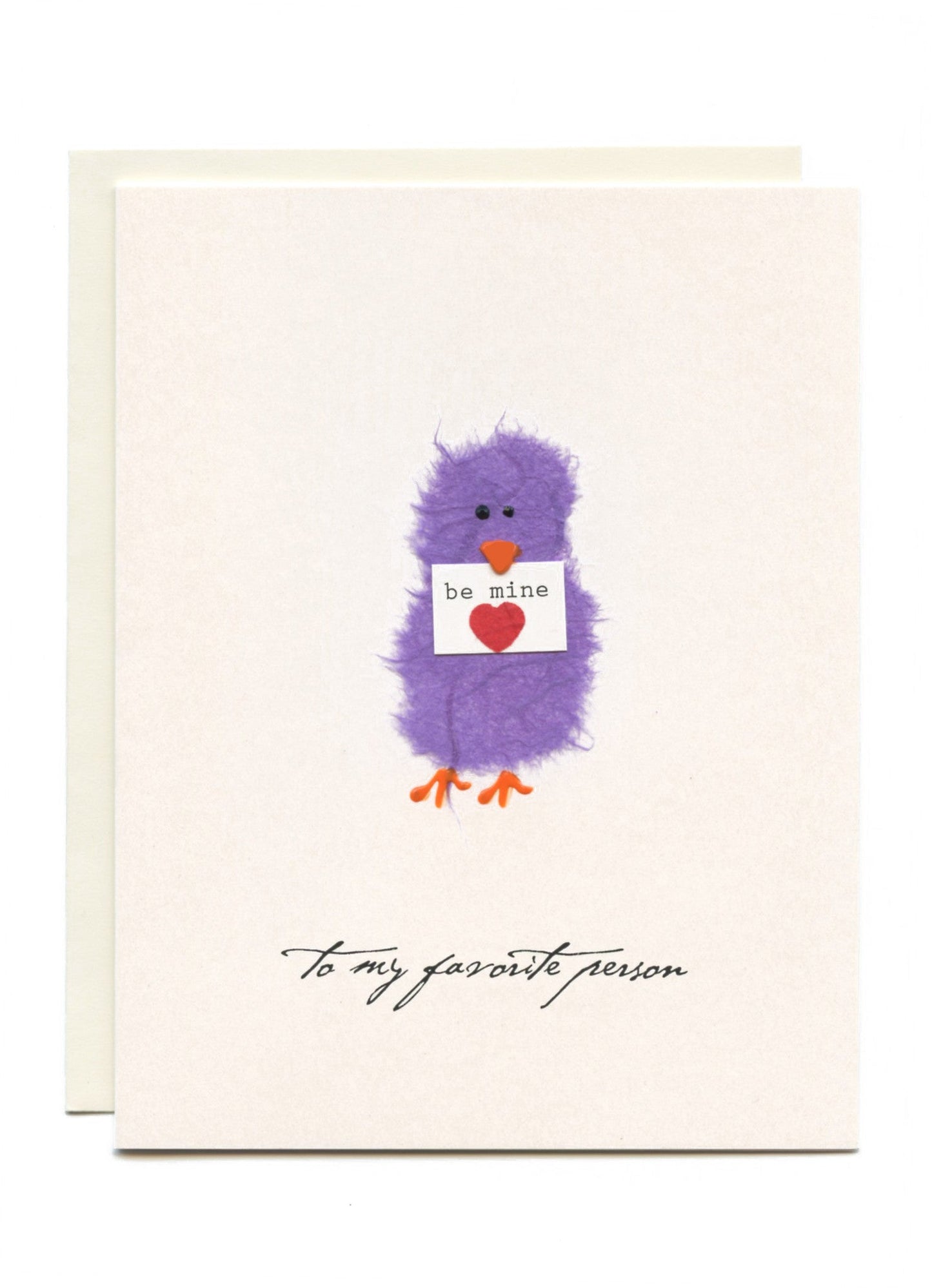 "To My Favorite Person" Bird with Be Mine Sign