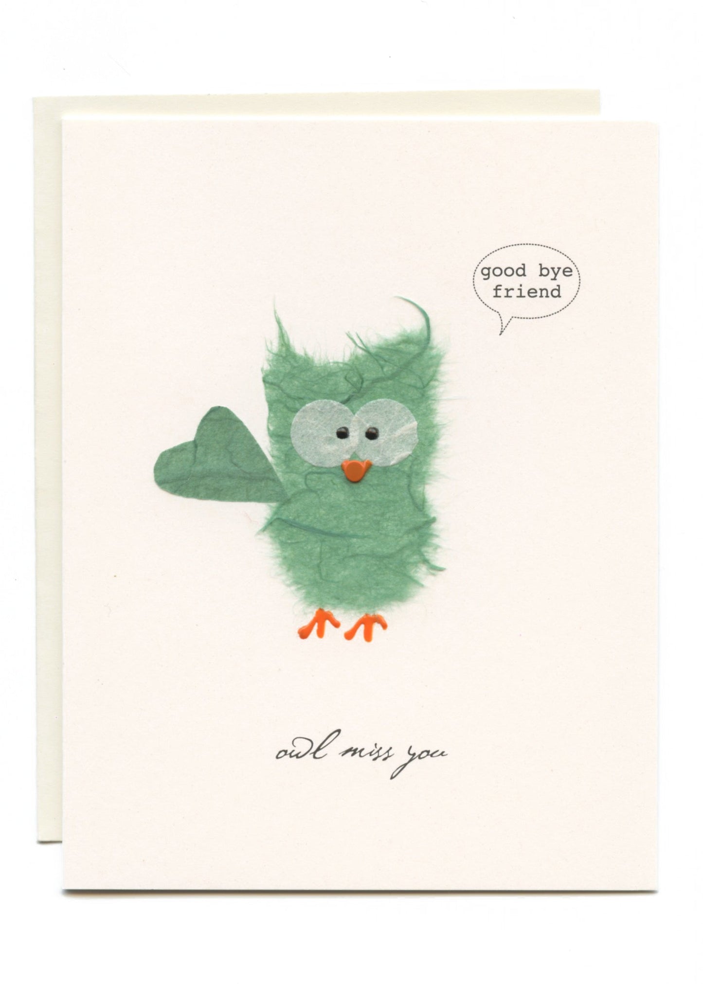 "Good Bye, Owl Miss You" Owl Waving