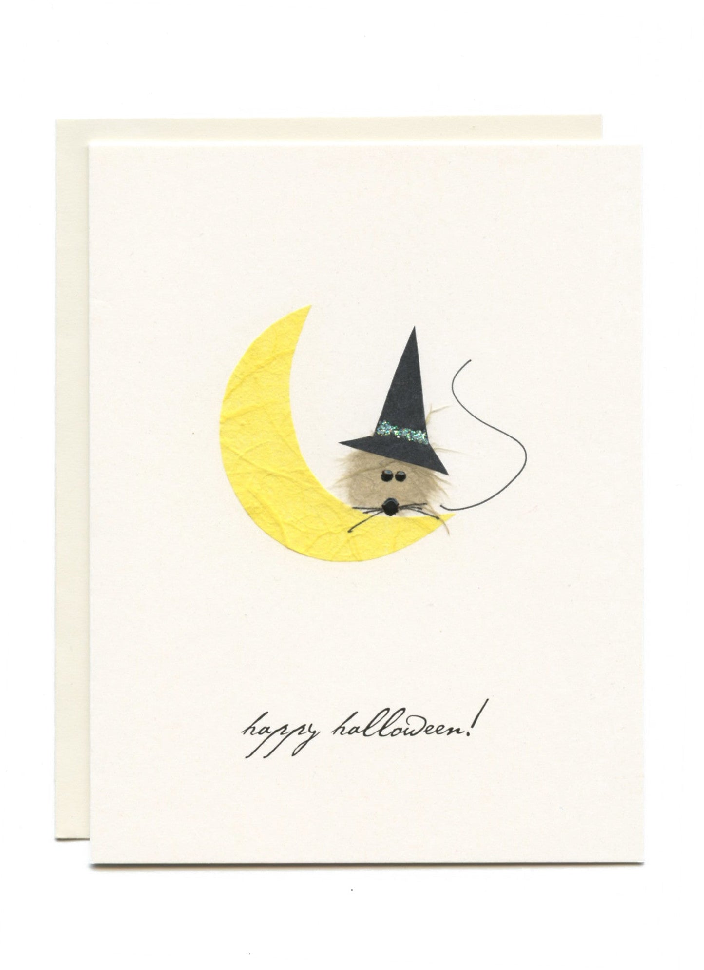"Happy Halloween" Mouse on Moon