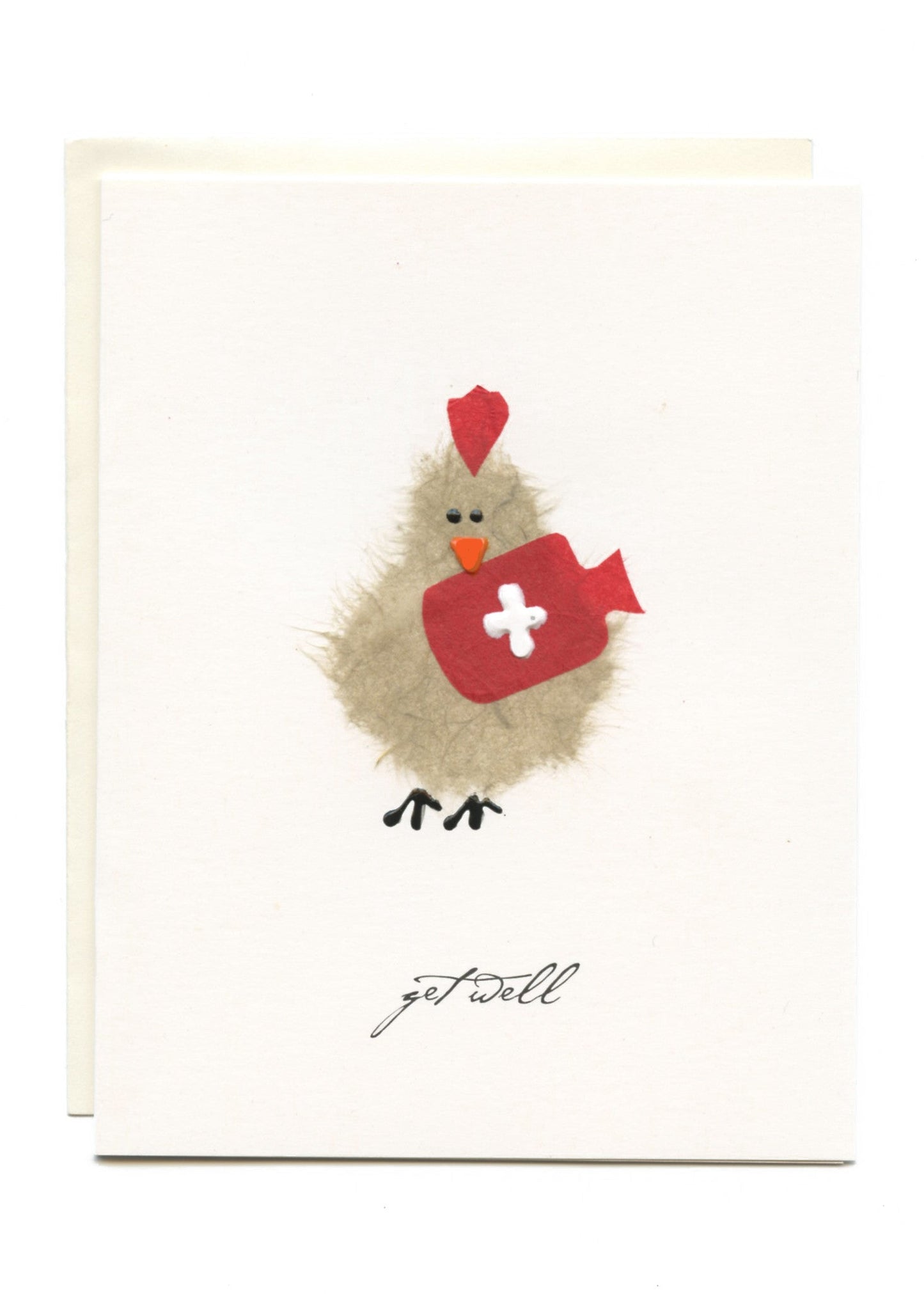 "Get Well" Chicken with Water Bottle