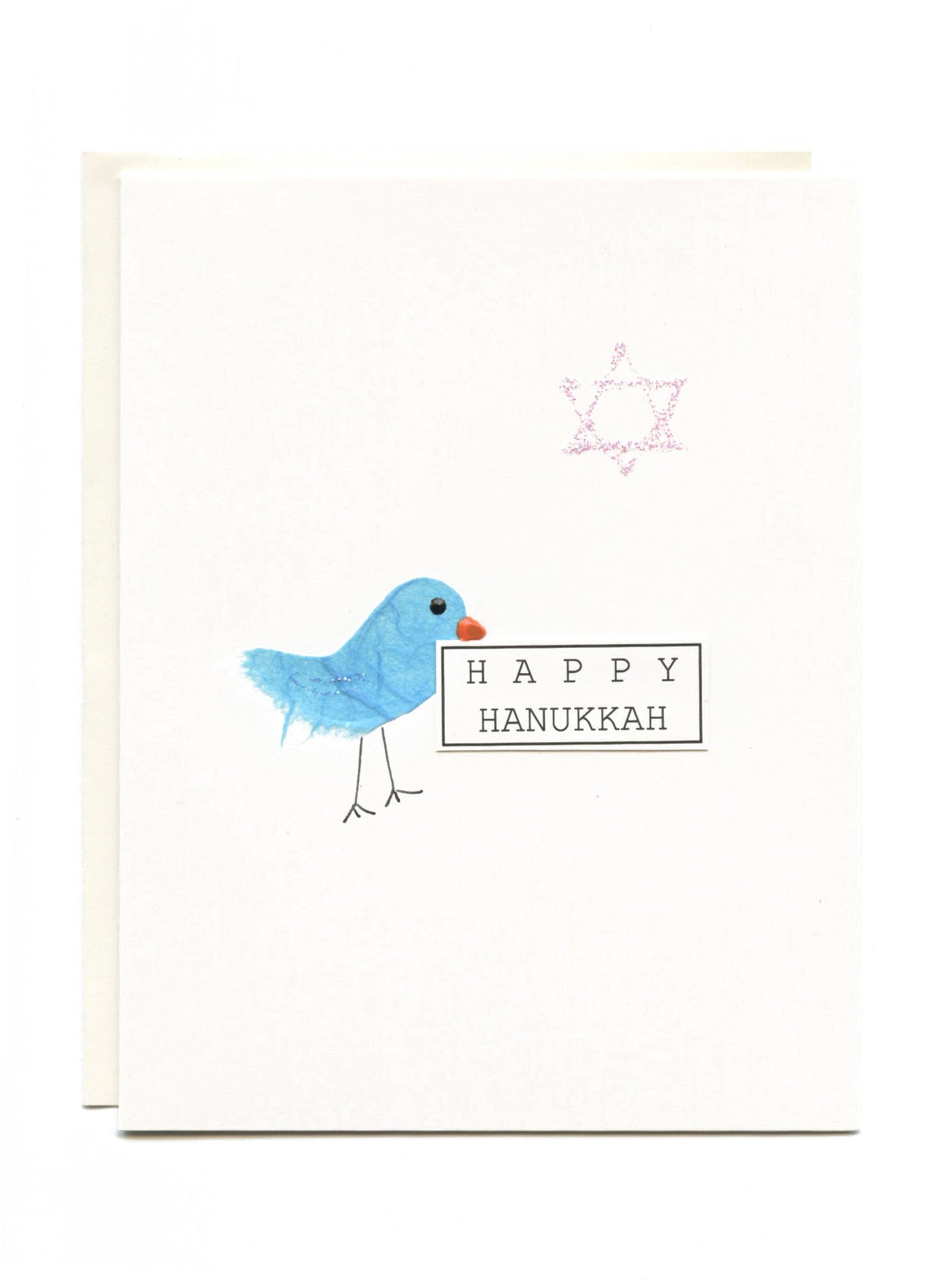 "Happy Hanukkah" Bird with Sign