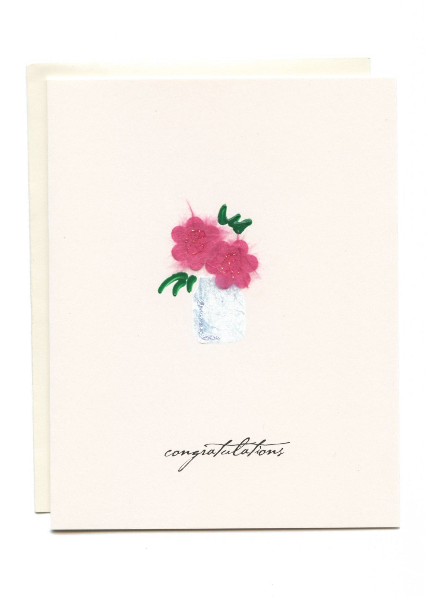 "Congratulations" Mason Jar with Flowers