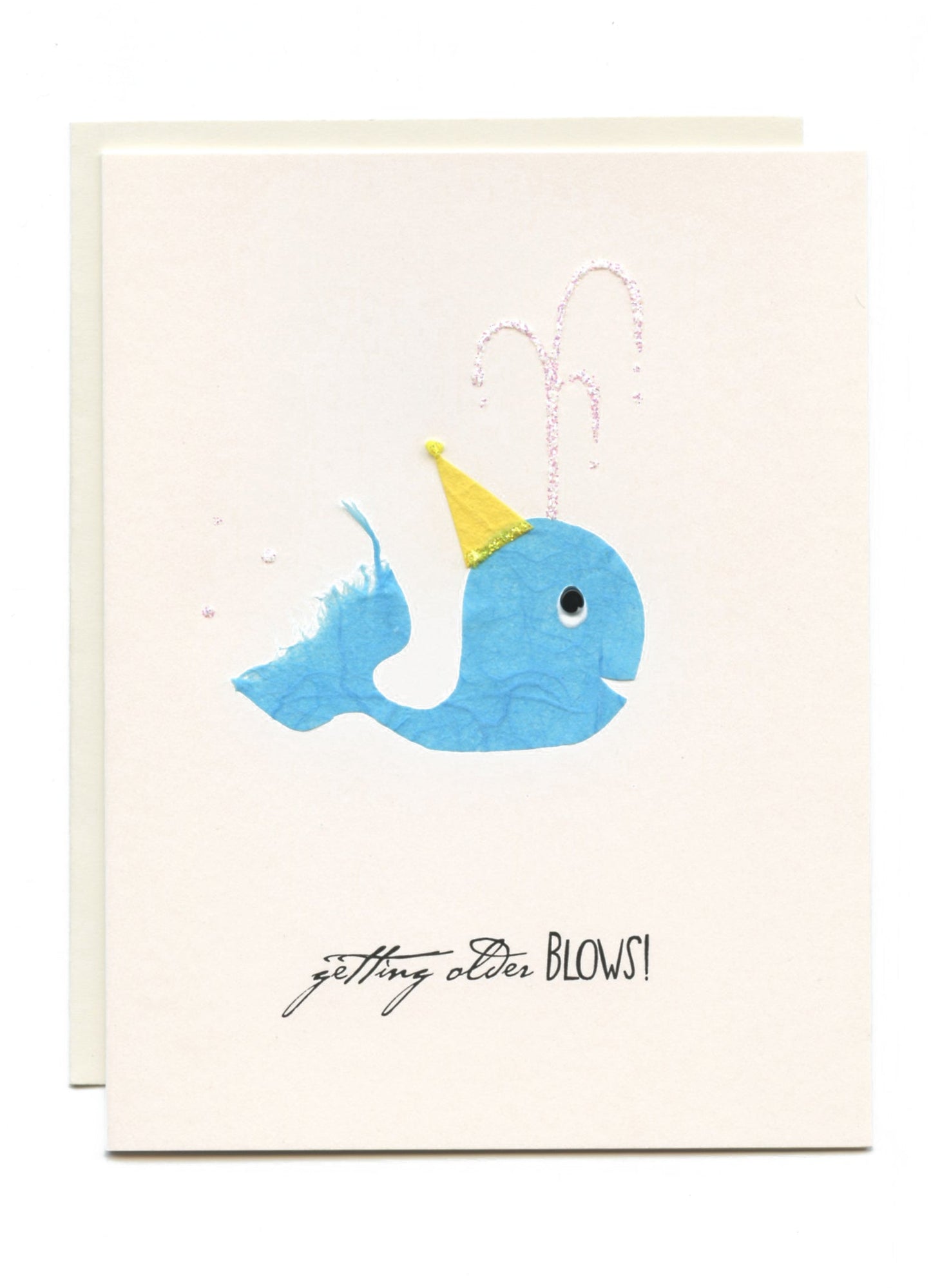 "Getting Older BLOWS!" Whale W/ Party Hat