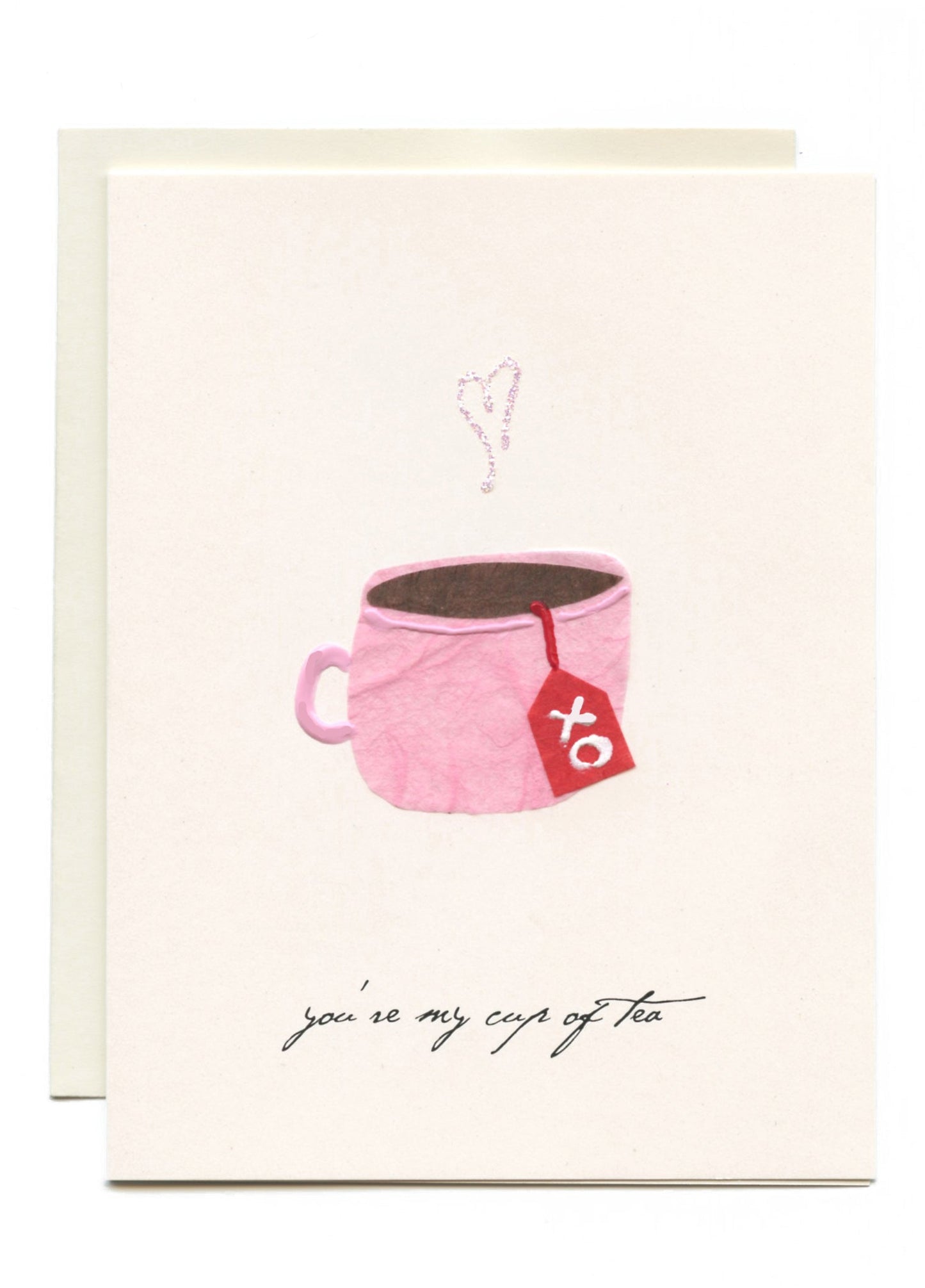 "You're My Cup of Tea" Pink Tea Cup