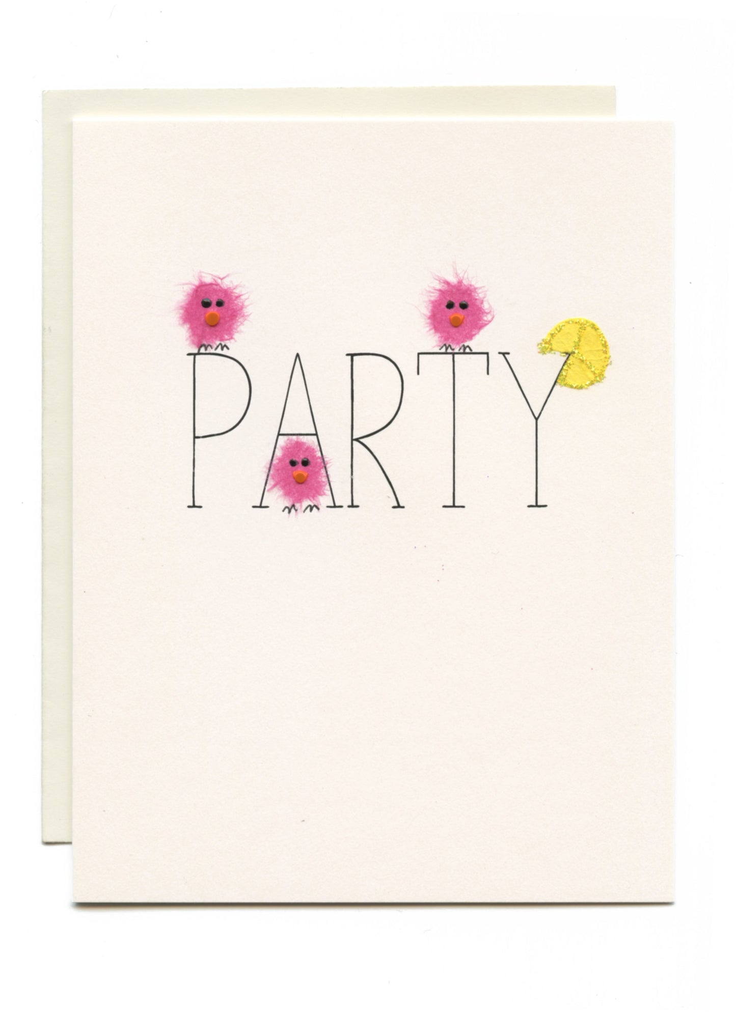 "PARTY" Birds and Martini