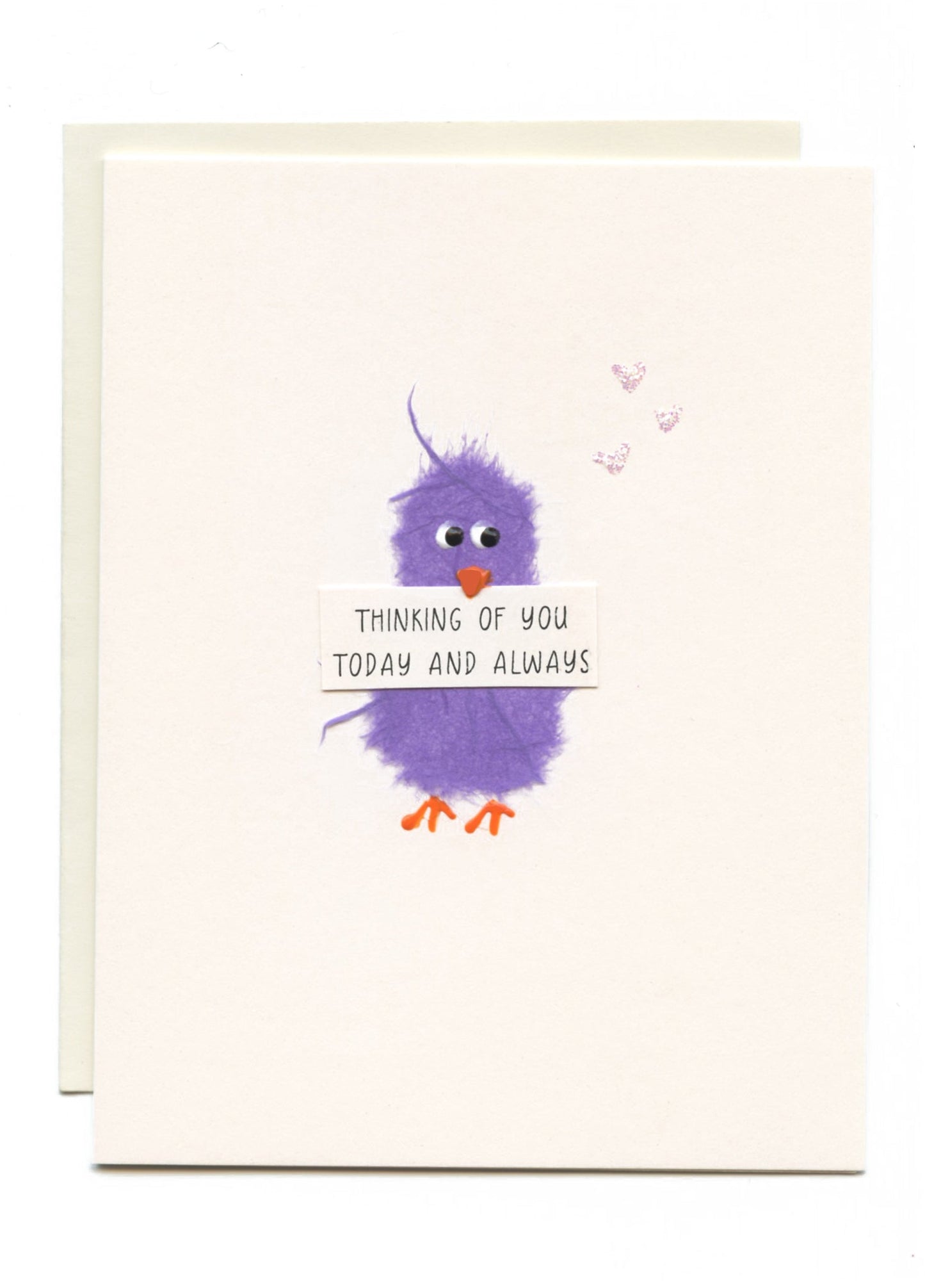 "Thinking of You Today and Always" Bird with Sign