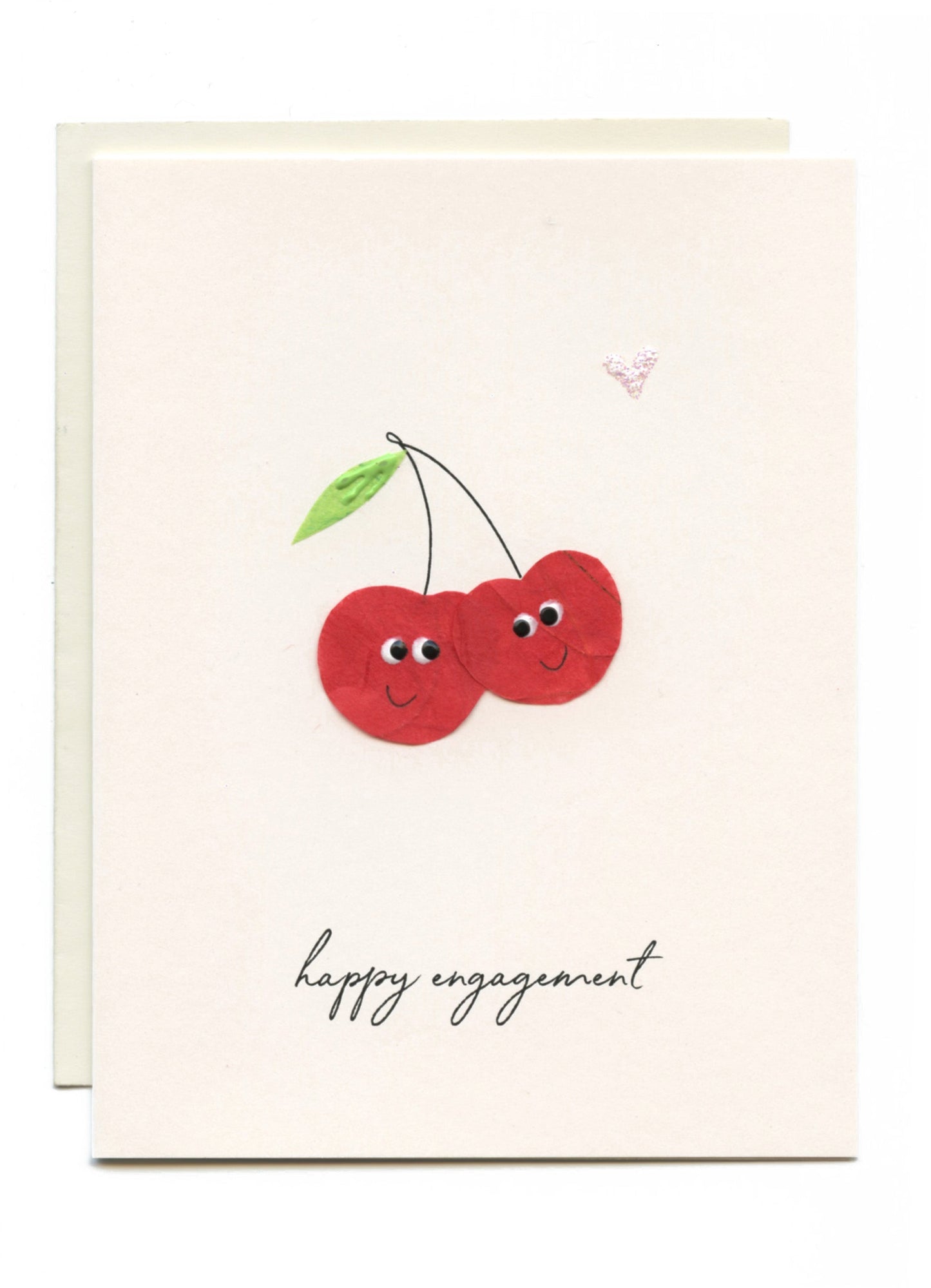 "Happy Engagement" Two Cherries