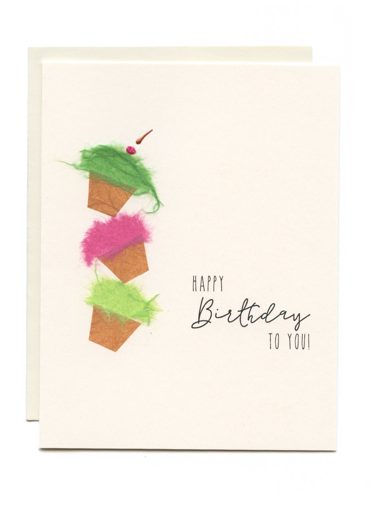 "Happy Birthday To You" Stacked Cupcakes