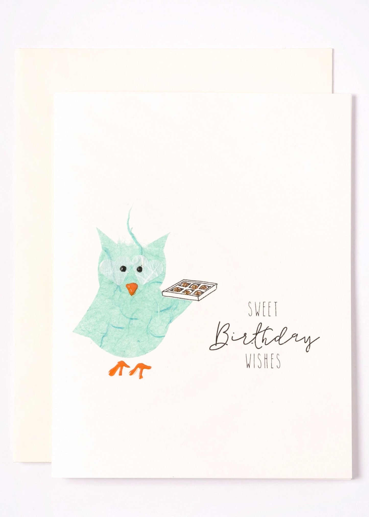 "Sweet Birthday Wishes" Owl with Chocolates