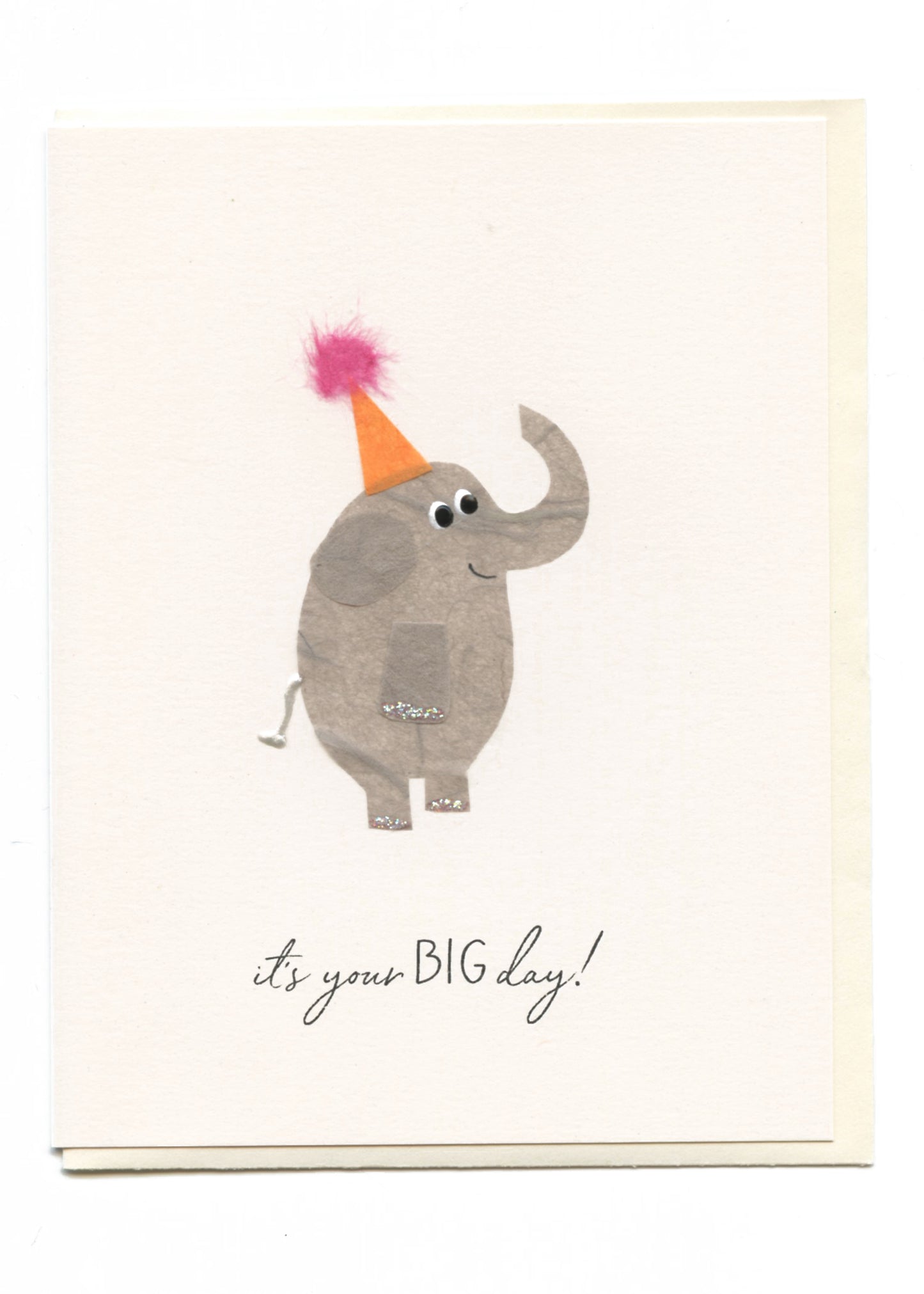 "It's Your BIG Day!" Elephant with Hat