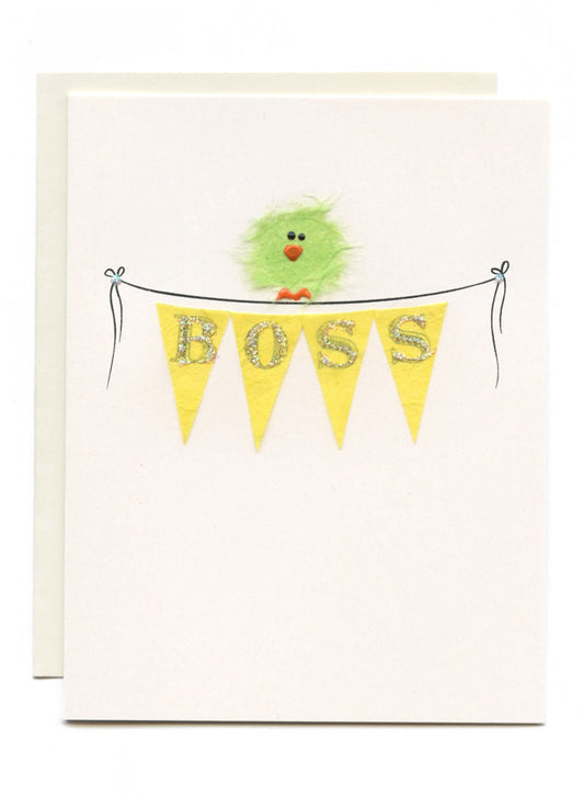 "BOSS" Bird on Banner